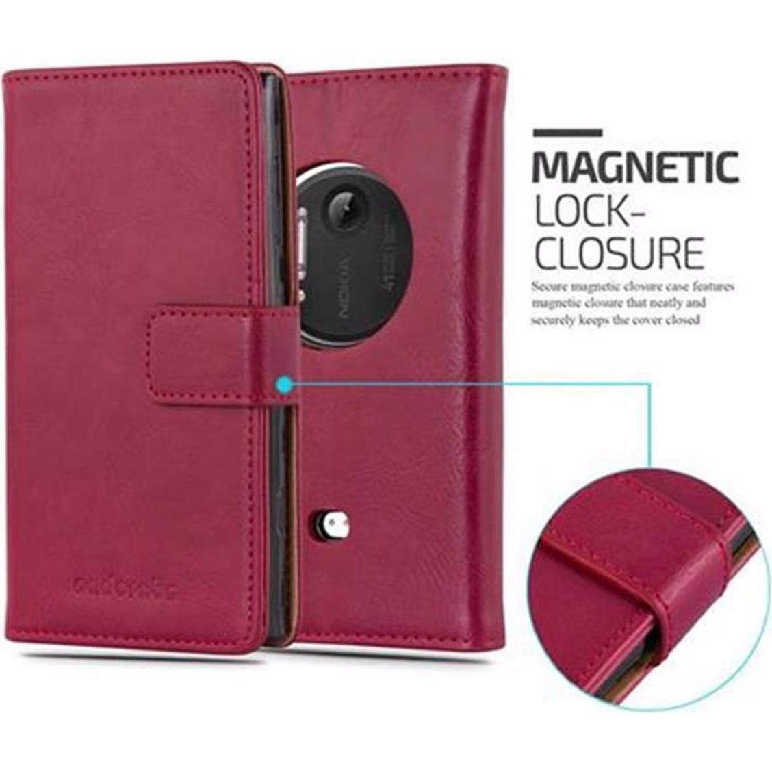 Thumbnail - Cadorabo Book Luxury Cover (Nokia Lumia 1020), Smartphone Hülle, Rot