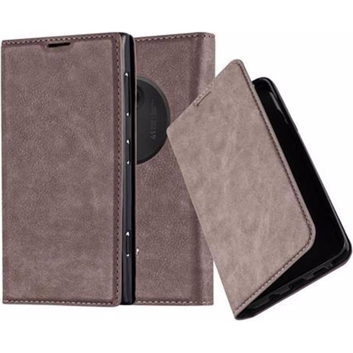 Cadorabo Book Invisible Magnet Cover (Nokia Lumia 1020), Smartphone Hülle, Braun