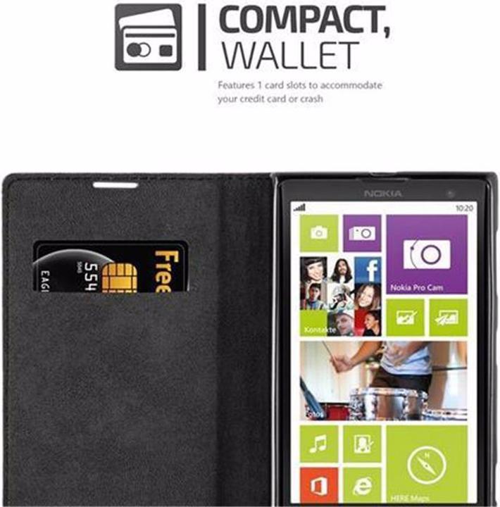 Actual product image Cadorabo Book Invisible Magnet Cover (Nokia Lumia 1020)