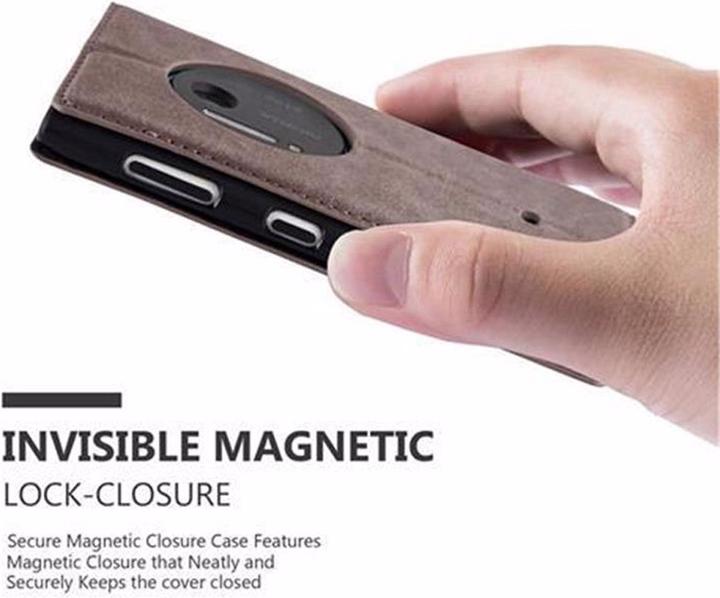 Actual product image Cadorabo Book Invisible Magnet Cover (Nokia Lumia 1020)