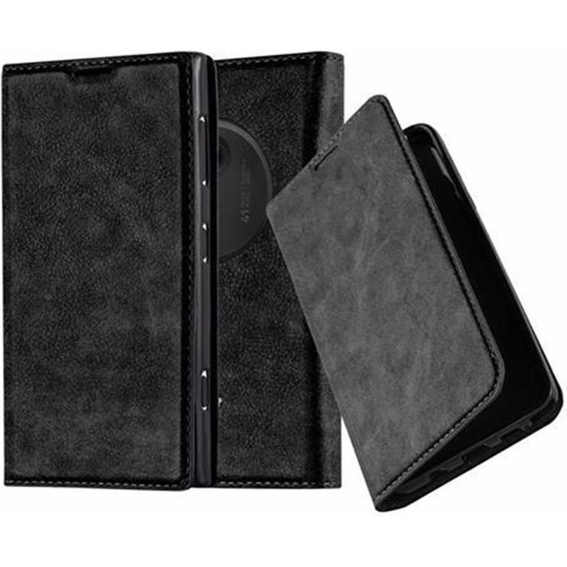 Cadorabo Book Invisible Magnet Cover (Nokia Lumia 1020), Smartphone Hülle, Schwarz