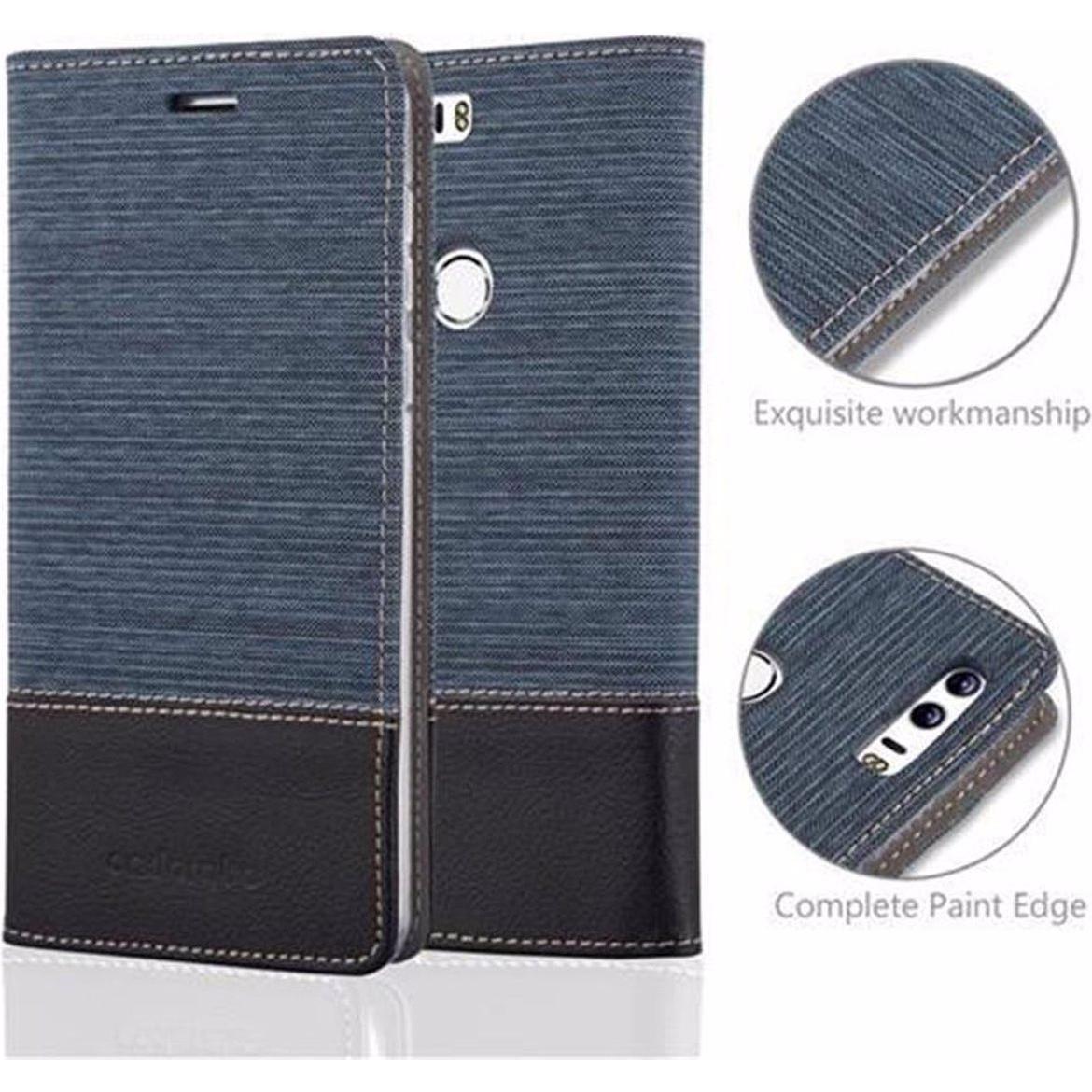 Thumbnail - Cadorabo Book Jeans Optik Cover (Honor 8 Premium), Smartphone Hülle, Blau