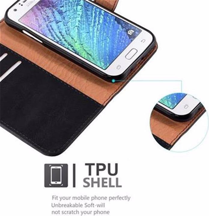 Actual product image Cadorabo Book Luxury Cover (Samsung Galaxy J1)