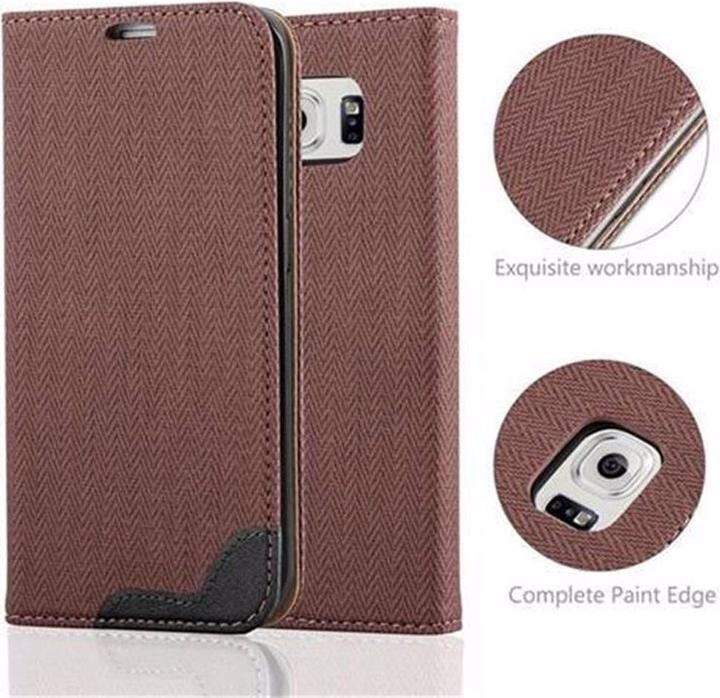 Actual product image Cadorabo Book Bast Optics Cover (Samsung Galaxy S6 Edge)