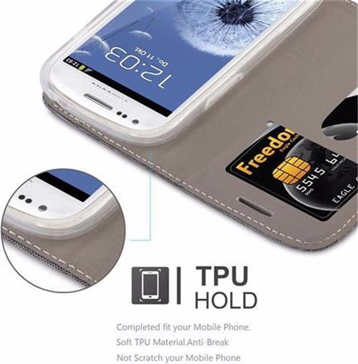 Actual product image Cadorabo Book Jeans Optics Cover (Samsung Galaxy S3 Mini)