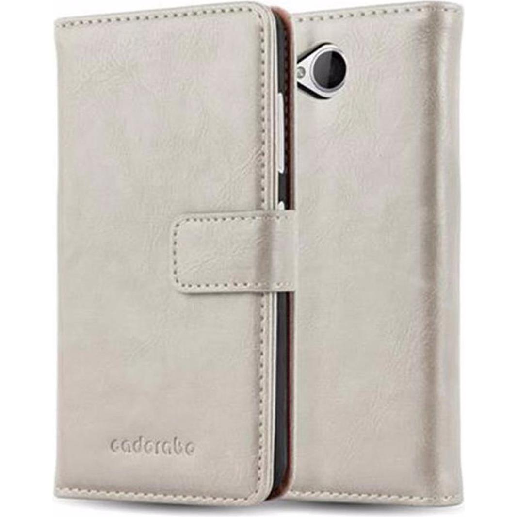 Cadorabo Book Luxury Cover (Microsoft Lumia 650), Smartphone Hülle, Braun