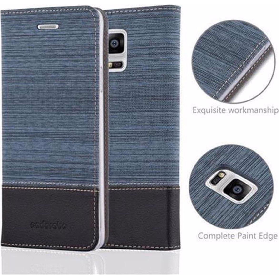 Thumbnail - Cadorabo Book Jeans Optik Cover (Samsung Galaxy Note 4), Smartphone Hülle, Blau