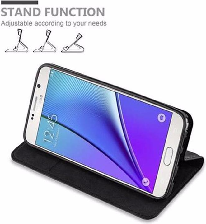 Actual product image Cadorabo Book Invisible Magnet Cover (Samsung Galaxy Note 5)