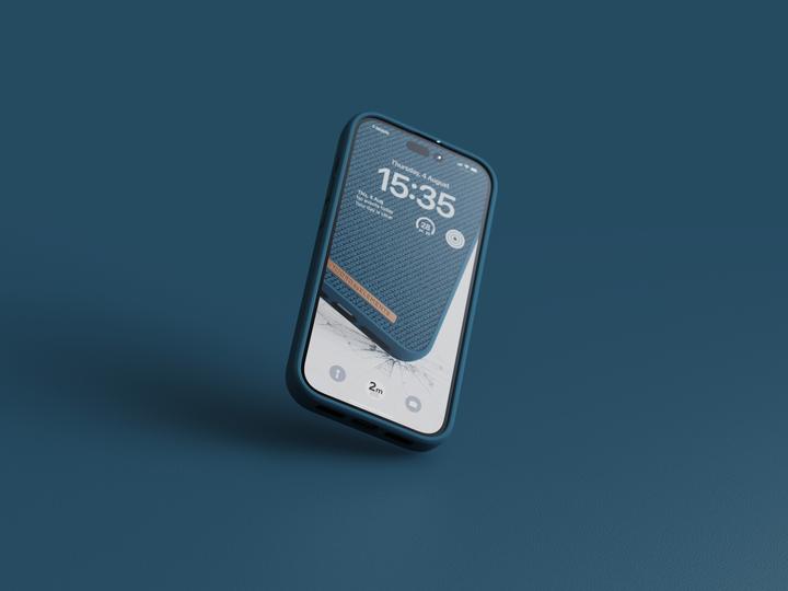 Produktbild Njord Hard-Cover Tonal Case Deep Sea (Apple iPhone 14 Pro)