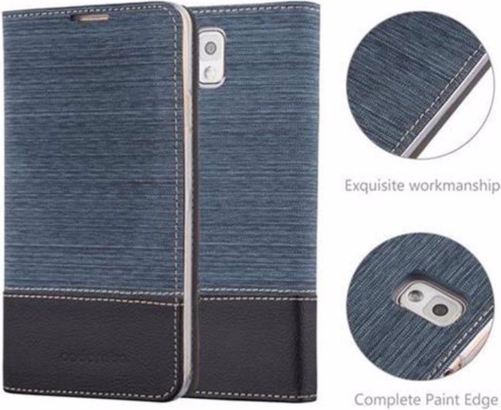 Produktbild Cadorabo Book Jeans Optik Cover (Samsung Galaxy Note 3)