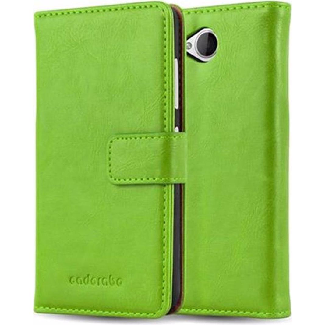 Cadorabo Book Luxury Cover (Microsoft Lumia 650), Smartphone Hülle, Grün