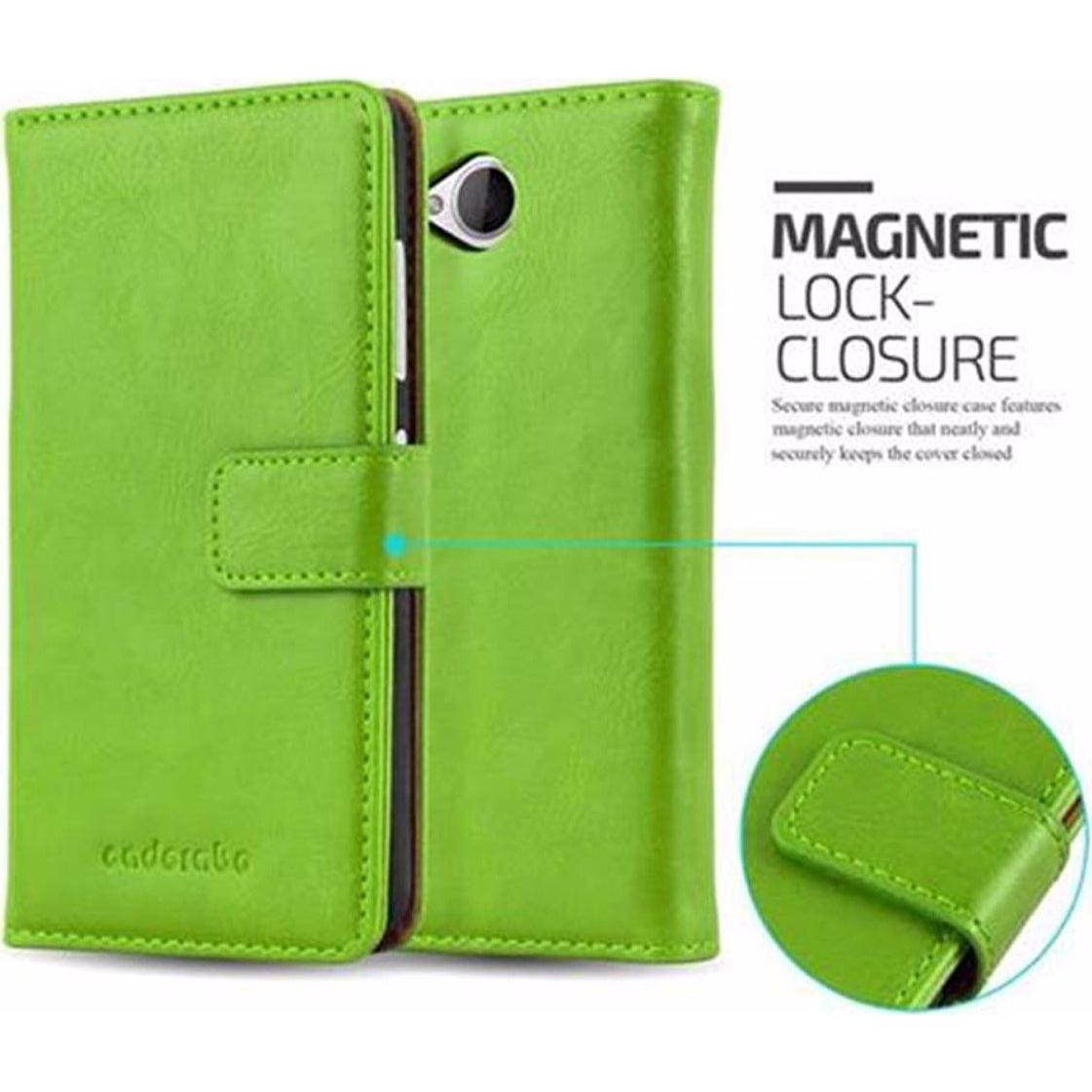 Thumbnail - Cadorabo Book Luxury Cover (Microsoft Lumia 650), Smartphone Hülle, Grün