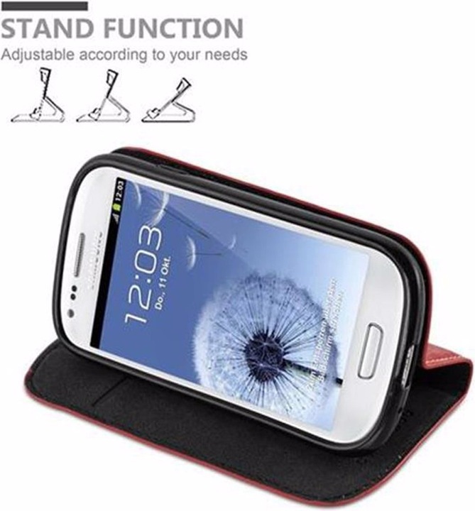 Actual product image Cadorabo Book Invisible Magnet Cover (Samsung Galaxy S3 Mini)