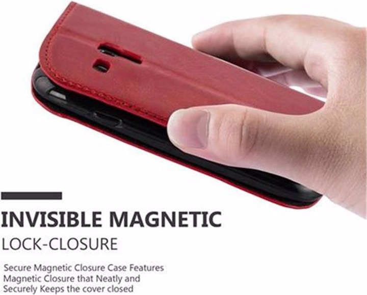 Actual product image Cadorabo Book Invisible Magnet Cover (Samsung Galaxy S3 Mini)
