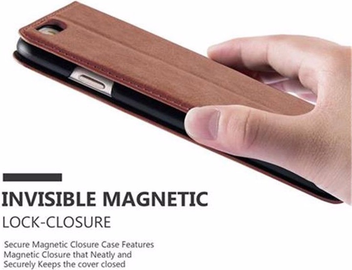 Actual product image Cadorabo Book Invisible Magnet Cover (Apple iPhone 6 Plus, Apple iPhone 6s Plus)