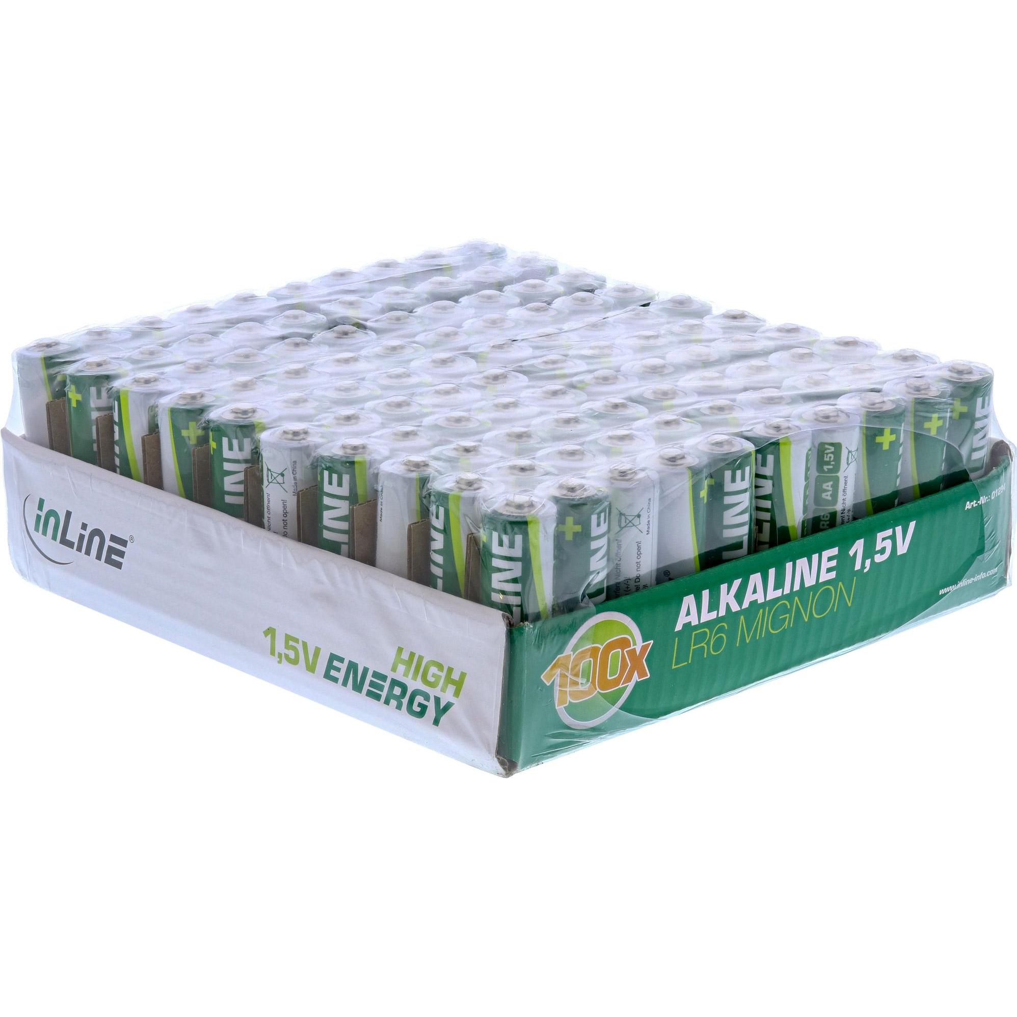 InLine High Energy (100 Stk., AA, 2900 mAh), Batterien + Akkus