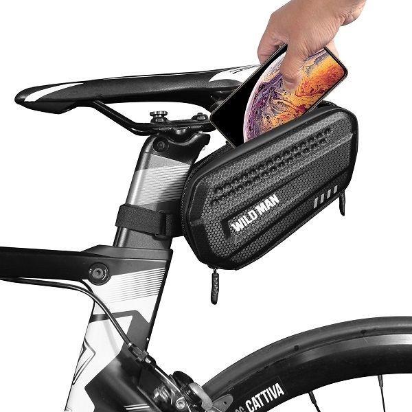 Productafbeelding Wildman Etui/sakwa pod siodełko L ES7 uchwyt rowerowy czarna/zwart (1.20 l, Zadeltas)