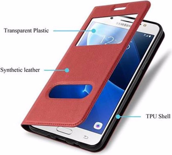Produktbild Cadorabo Book mit View Doppelfenster Cover (Samsung Galaxy J5 (2016))