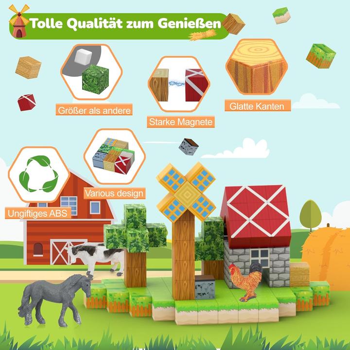 Image du produit Demolike 110-teilige Magnetblöcke Minen-Set