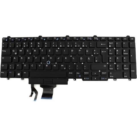 Dell Keyboard E5550/E5570/E5580/E5590 DE Non Backlit, Notebook Ersatzteile