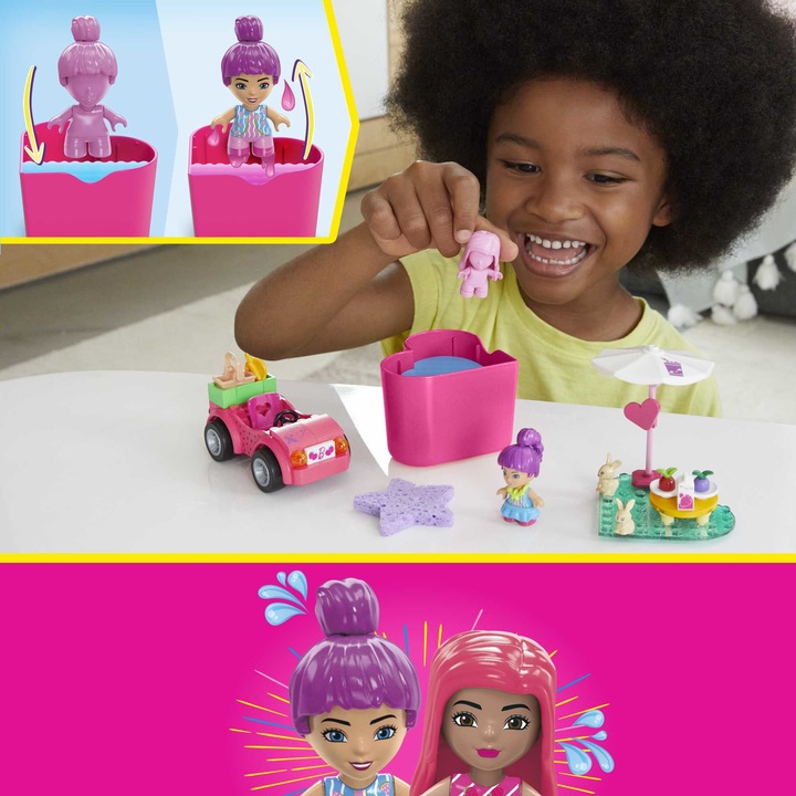Immagine prodotto Mega Construx Barbie Color Reveal Convertibile Viaggio in auto