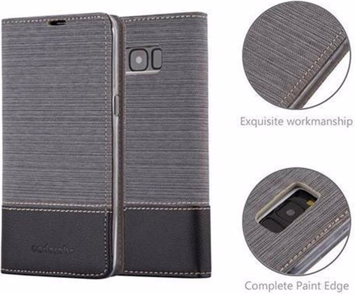 Produktbild Cadorabo Book Jeans Optik Cover (Samsung Galaxy S8+)
