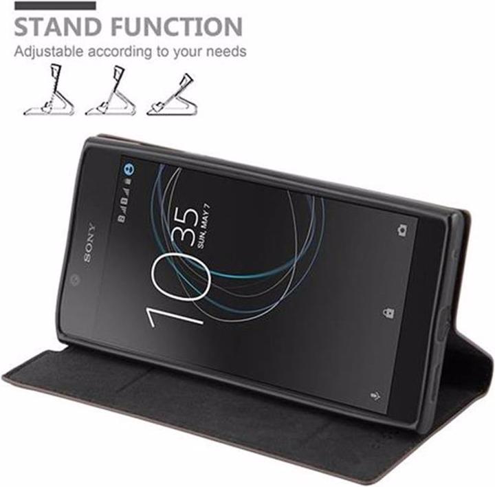 Actual product image Cadorabo Book Invisible Magnet Cover (Sony Xperia L1)