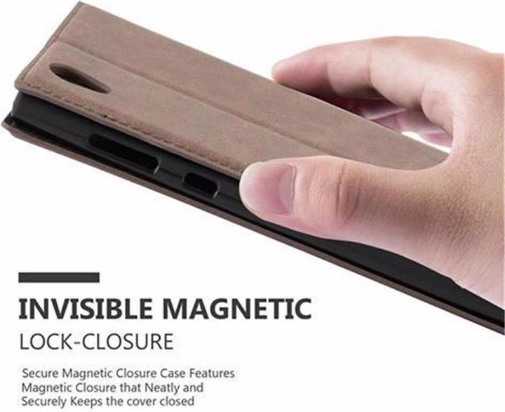 Actual product image Cadorabo Book Invisible Magnet Cover (Sony Xperia L1)