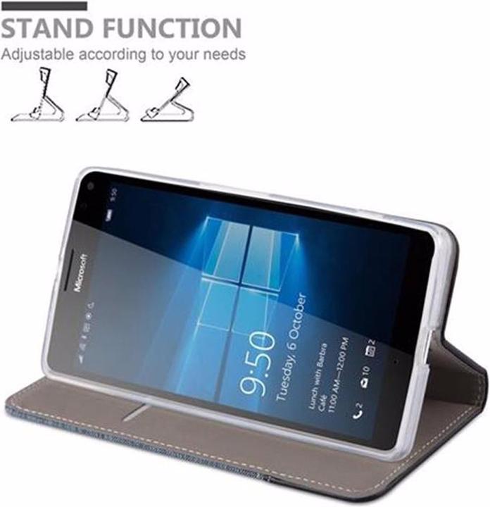 Productafbeelding Cadorabo Boek Jeans Optiek Cover (Microsoft Lumia 950 XL)