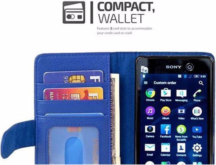 Actual product image Cadorabo Book with 3 card slots cover (Sony Xperia M5)