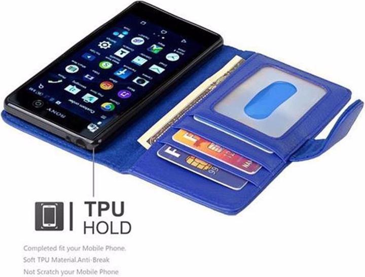 Actual product image Cadorabo Book with 3 card slots cover (Sony Xperia M5)