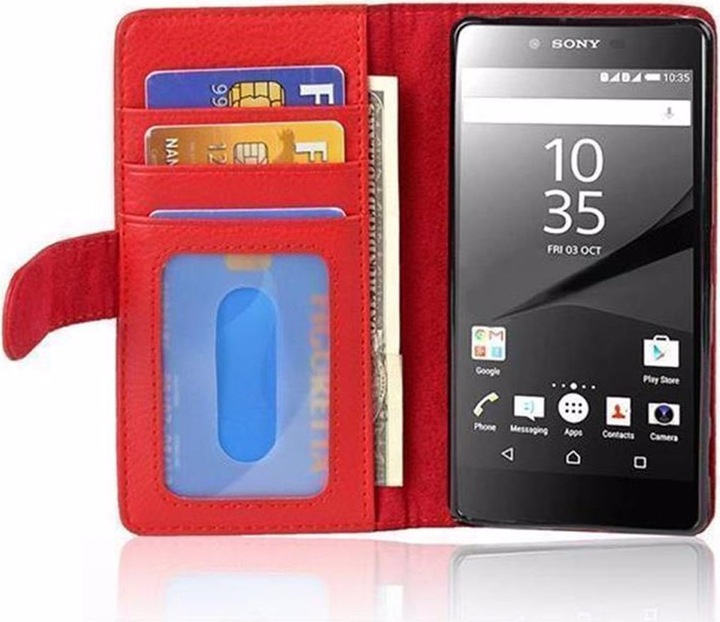Actual product image Cadorabo Book with 3 card slots cover (Sony Xperia Z5)