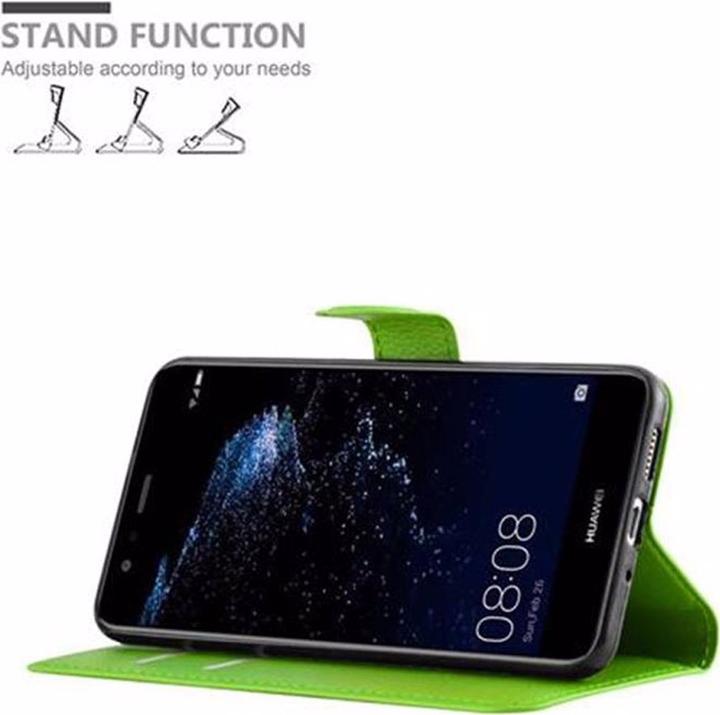 Actual product image Cadorabo Book with stand function cover (Huawei P10 Lite)