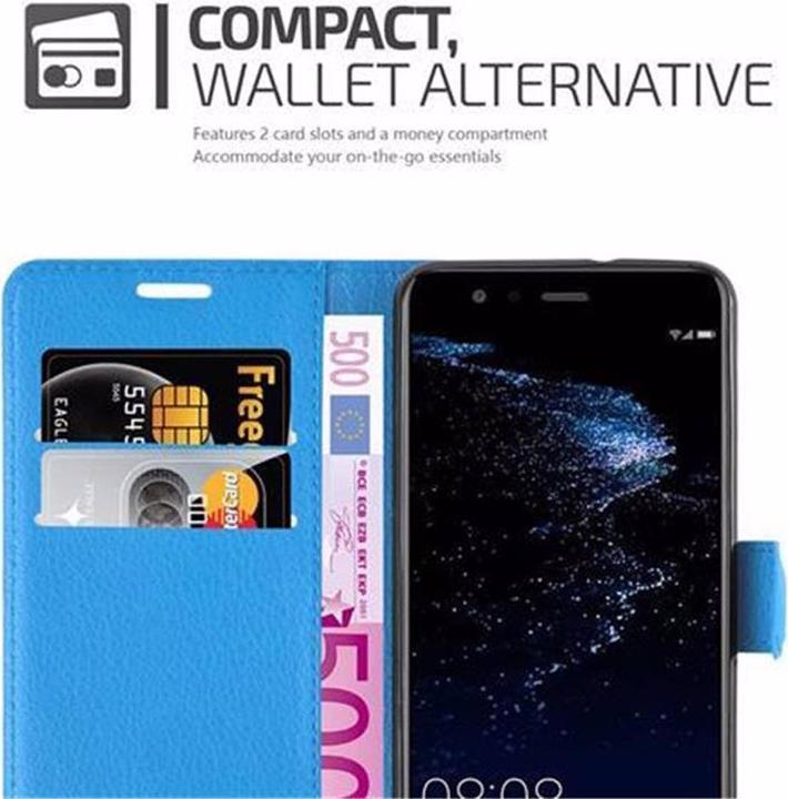 Actual product image Cadorabo Book with stand function cover (Huawei P10 Lite)