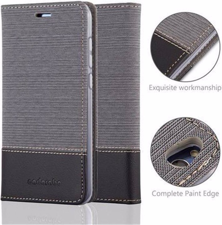 Produktbild Cadorabo Book Jeans Optik Cover (Huawei P8 Lite (2017))