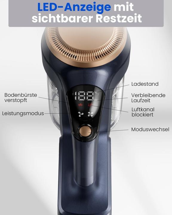 Image du produit Proscenic Aspirateur balai sans fil puissant, anti-peluches, longue autonomie, léger et silencieux