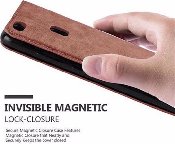 Actual product image Cadorabo Book Invisible Magnet Cover (Huawei P10 Lite)