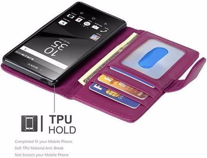 Actual product image Cadorabo Book with 3 card slots cover (Sony Xperia Z5 Premium)
