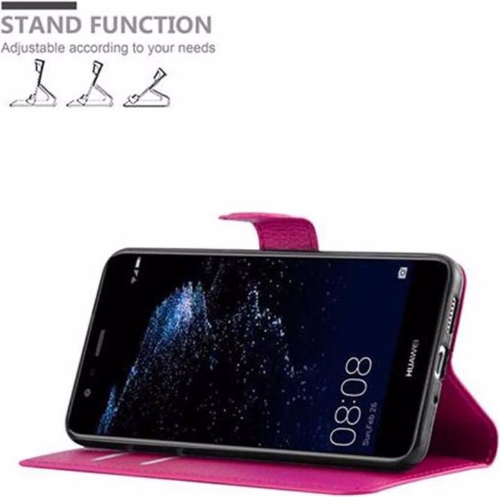 Actual product image Cadorabo Book with stand function cover (Huawei P10 Lite)