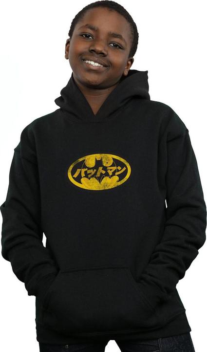 Produktbild Batman Japanese Logo Yellow Kapuzenpullover Jungen (128)