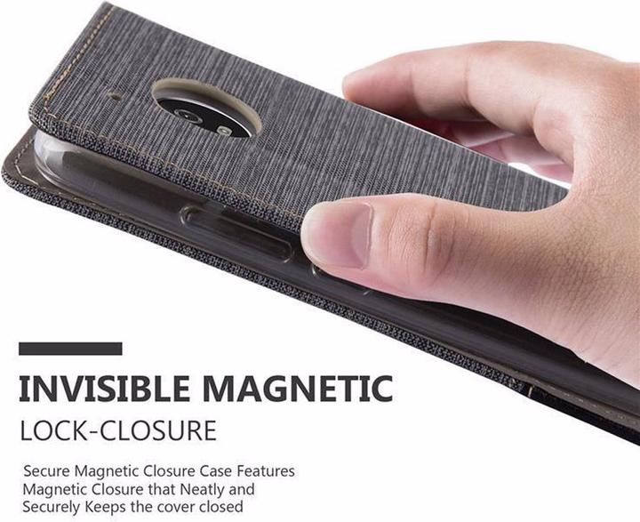 Produktbild Cadorabo Book Jeans Optik Cover (Motorola Moto G5 Plus)