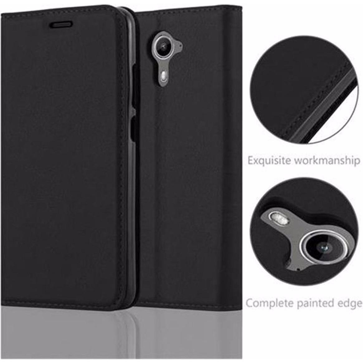 Thumbnail - Cadorabo Book Invisible Magnet Cover (Wiko U Feel Prime), Smartphone Hülle, Schwarz