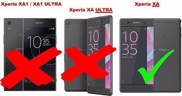 Actual product image Cadorabo Book Invisible Magnet Cover (Sony Xperia XA)