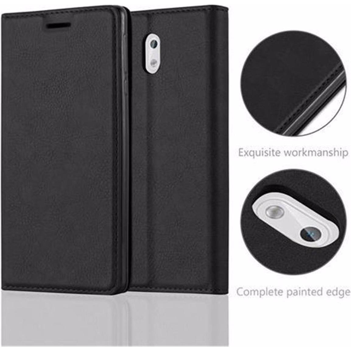 Thumbnail - Cadorabo Book Invisible Magnet Cover (Samsung Galaxy J3 2017 (US Version)), Smartphone Hülle, Schwarz
