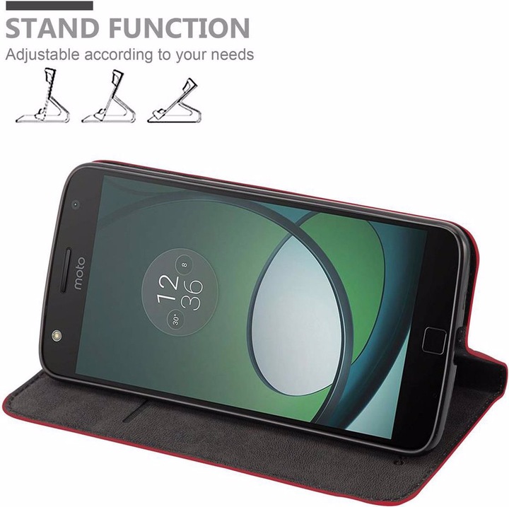 Actual product image Cadorabo Book Invisible Magnet Cover (Motorola Moto Z Play)