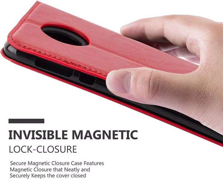 Actual product image Cadorabo Book Invisible Magnet Cover (Motorola Moto Z Play)