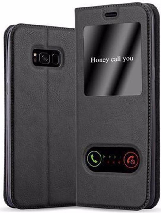 Actual product image Cadorabo Book with View double window cover (Samsung Galaxy S8)