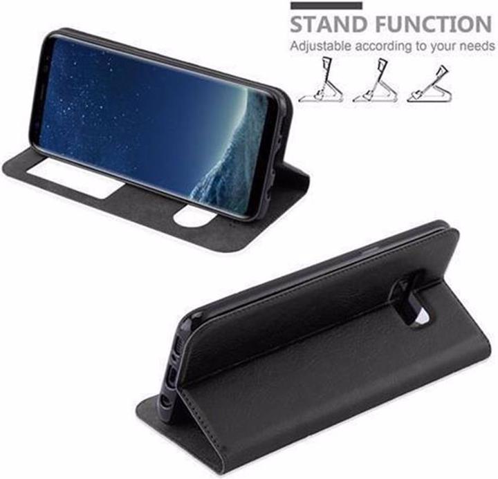Actual product image Cadorabo Book with View double window cover (Samsung Galaxy S8)