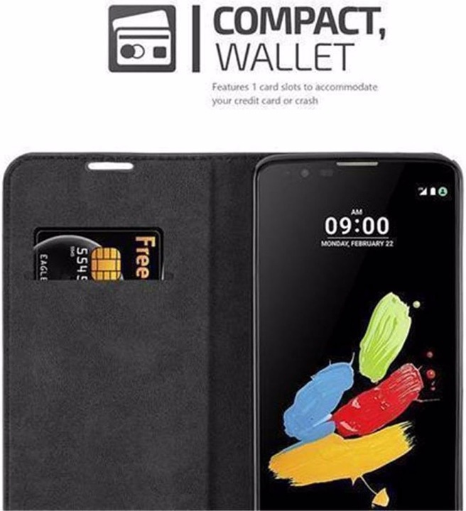Actual product image Cadorabo Book Invisible Magnet Cover (LG Stylus 2)