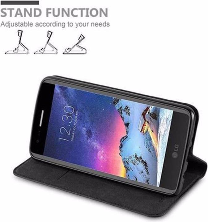 Actual product image Cadorabo Book Invisible Magnet Cover (LG K8 2017)